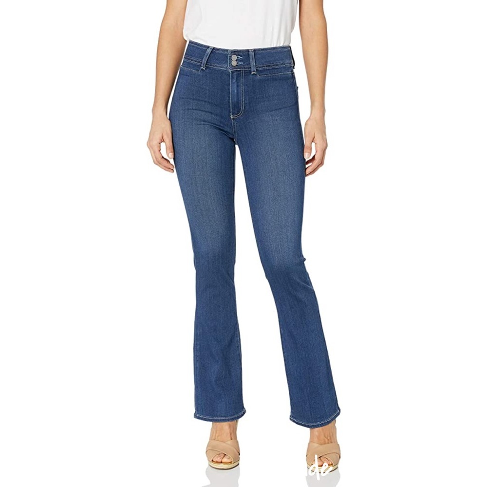 PAIGE Women's High Rise Manhattan Bootcut Flare Jeans Ronan Wash 26